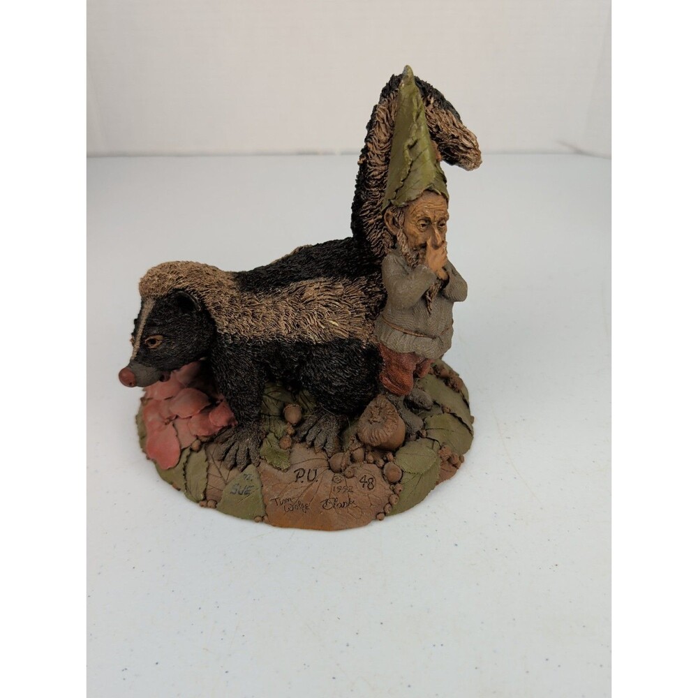 Tom Clark Gnome Figurine "P.U." Skunk 1992 ED 48 Hand signed Tim Wolfe RARE